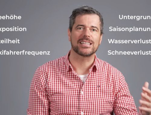 Der Wasserbedarf von Schneekanonen
