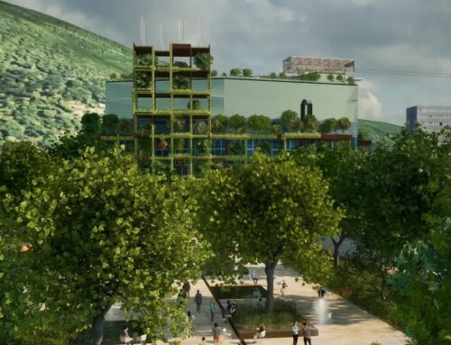 Heidelberg: Cable car on shopping centre roof?