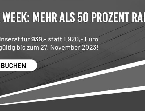 Black Week: Mehr als 50 % Rabatt