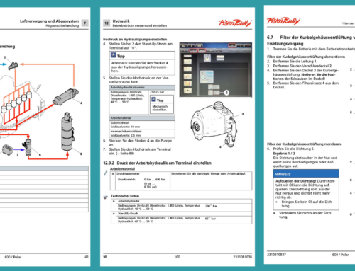 PistenBully: Workshop manuals