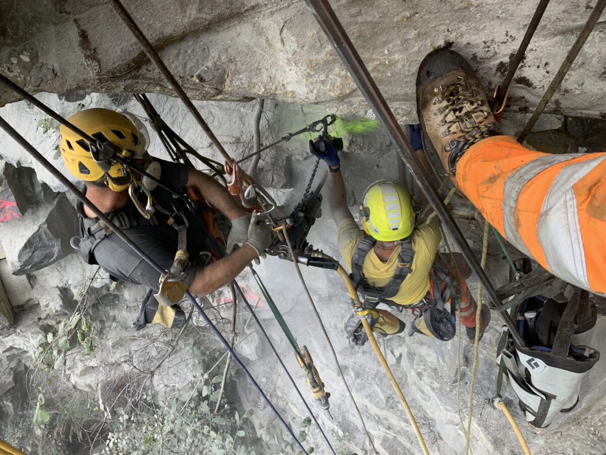 © m hoch 3, Ankerarbeiten und Felssicherungen Geschiebesammler Palanggenbach Seedorf