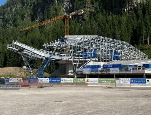 Neue Dreiseilbahn in den Dolomiten: mehr Technik, mehr Kapazität