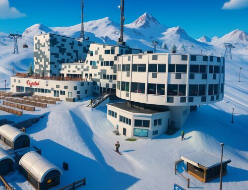 Skigebiet Laax im Videospiel Fortnite