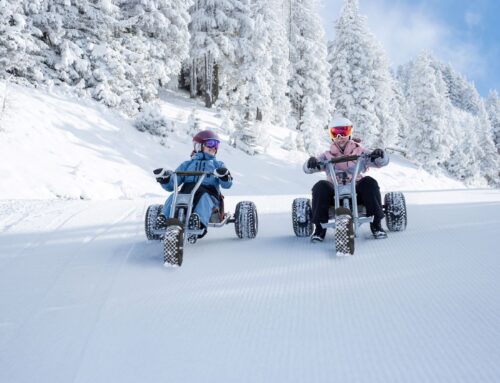 Mountaincarts auf der Skipiste