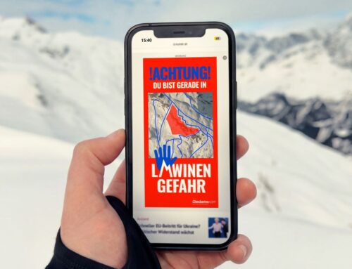 Lawinenwarnung statt Werbung: Neues System am Diedamskopf